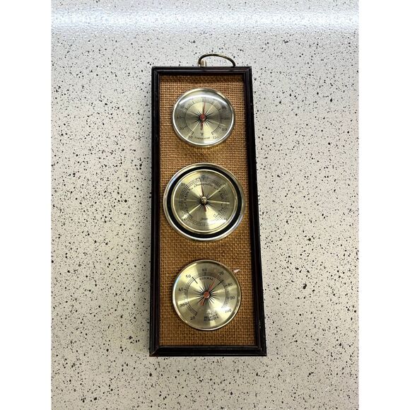 Vintage Weather Station - Barometer Temperature Humidity - Picture 4 of 8